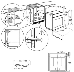 Electrolux AEG MDA EB-Backofen CARAT SurroundCook BGH33101BA