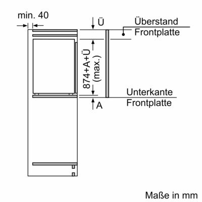 Siemens MDA EB-Kühlgerät+Vortür KI21R2FE0+KF20ZAX0 KBG21R2FE0