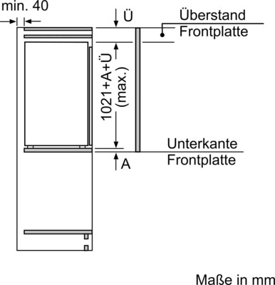 Constructa-Neff EB-Kühlgerät 165l,FreshSafe KI1311SE0