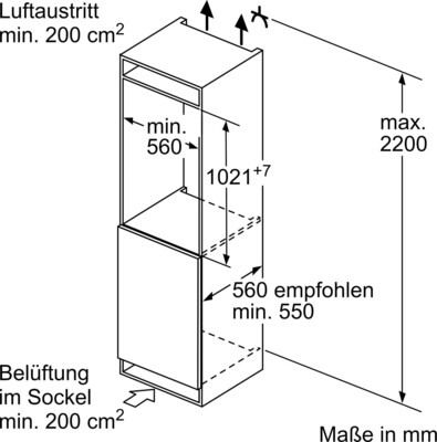 Constructa-Neff EB-Kühlgerät 165l,FreshSafe KI1311SE0