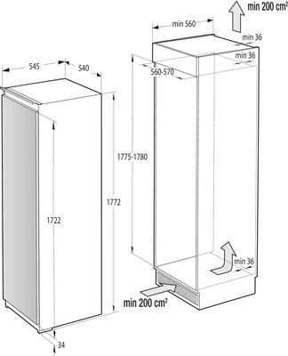 Gorenje EB-Kühlgerät Schleppt,G-Fach,Cris RBI418EE0