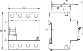 Doepke FI-Schalter DFS4 040-4/0,30-B SK