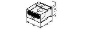 WAGO GmbH & Co. KG Verbindungsdosenklemme 4-Leiterklemme 243-144