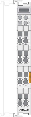 WAGO GmbH & Co. KG Bus-Endklemme 12x64mm grau 750-600