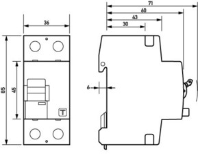 Doepke FI-Schalter DFS2 040-2/0,30-A