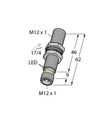 Turck Sensor induktiv BI3U-M12E-VP4X-H1141