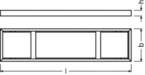 Ledvance LED-Panel Montagekit weiß PANEL1200SURFACE MOU