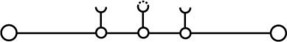 Weidmüller Durchgangsklemme 60x6,1x47mm bl WDU 4 BL