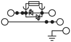 Phoenix Contact Sicherungs-Reihenklemme 0,14-6qmm, 28A 24V UT 4-PE/L/H #3214321