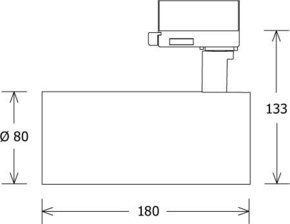 LTS Licht&Leuchten LED-Stromschienenstrahler 2700K JAMIE301.927.25.2si