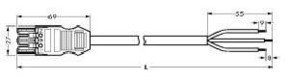 WAGO GmbH & Co. KG Anschlussleitung 3x1,5mmq weiss 771-9993/106-702