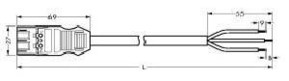 WAGO GmbH & Co. KG Anschlussleitung 3x2,5mmq weiss 771-9993/207-602