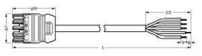 WAGO GmbH & Co. KG Anschlussleitung 5x2,5mmq weiss 771-9995/107-102