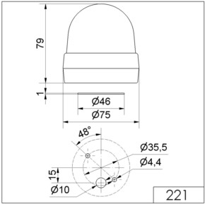 Werma LED-Dauerleuchte 230V AC gn 22120068