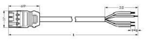 WAGO GmbH & Co. KG Anschlussleitung 4x1,5mmq weiß 771-9994/206-102