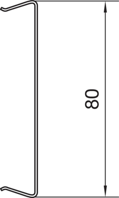 Tehalit Brüstungskanal-OT BRS 0802 rws