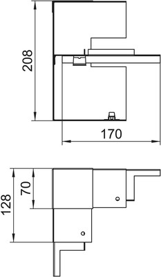 OBO Bettermann Vertr Inneneck vereinfacht asymmet. GS-AI70210RW