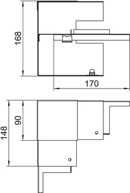 OBO Bettermann Vertr Inneneck vereinfacht asymmet. GS-AI90170RW