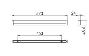 Ridi-Leuchten LED-Lichtleiste 4000K DALI nat.elox. LBK0573DANE-0225K840