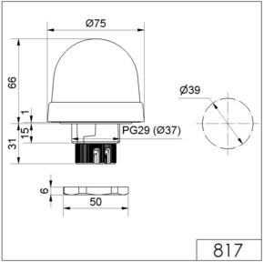 Werma Blitzleuchte EM 230V AC ge 81730068