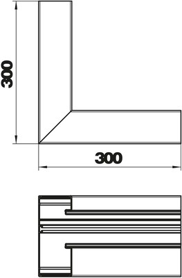 OBO Bettermann Vertr Inneneck 70x170mm GA-AI70170RW