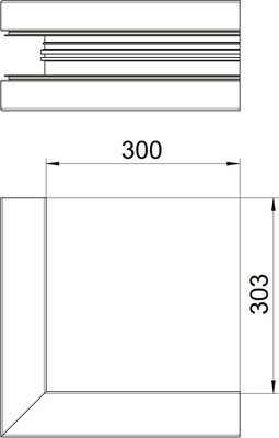 OBO Bettermann Vertr Außeneck 90x210mm GA-DA90210EL