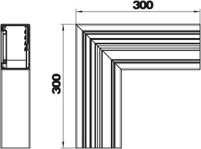 OBO Bettermann Vertr Flachwinkel 70x110mm GA-SF70110RW