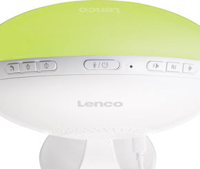 LENCO Bluetooth-Uhrenradio Wake-up-Light CRW-110WH White