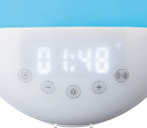 LENCO Bluetooth-Uhrenradio Wake-up-Light CRW-110WH White