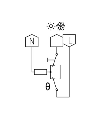 Alre-it Raumtemperaturregler Wechsler, Schalte RTBSU-401.065#00