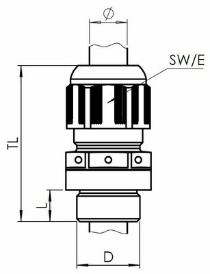 Wiska Kabelverschraubung M16x1,5 IP68 RAL7035 ESVG 16