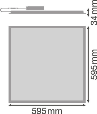 Ledvance LED-Panel M600 865 PL COMP 600V33W 865