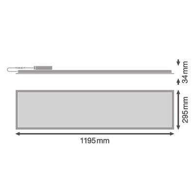 Ledvance LED-Panel 840, DALI PLCOMP1200V33840U19D