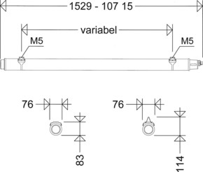 Schuch Licht LED-Rohrleuchte Primo XR, IP68, SK I 107 15L60 XR