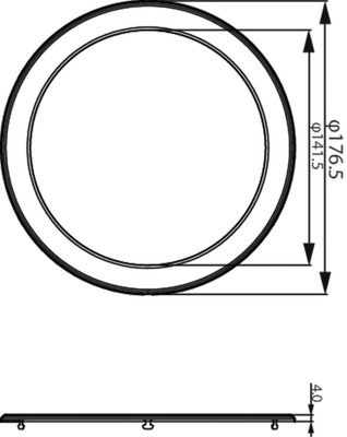 Philips Lighting schwarzer Ring DN065B G4 #18563000