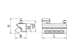 Ridi-Leuchten LED-Stromschienenstrahler 3000K weiß REY-1 NDF #0322037AH