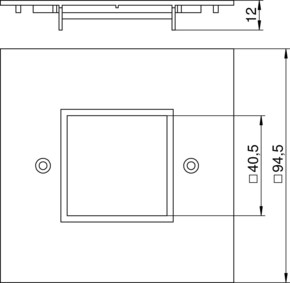 OBO Bettermann Vertr Abdeckplatte 1-fach Modul 45 VH-P4 RW