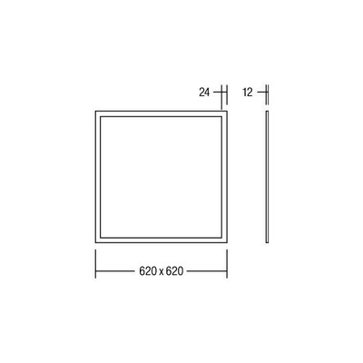 Brumberg Leuchten LED-Panel M625 830, Multilumen 32045073