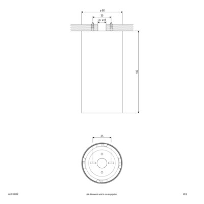 EVN Lichttechnik LED-Anbauleuchte AL20180902