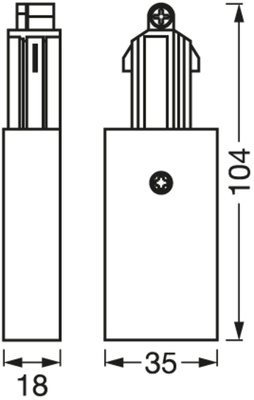 Ledvance Endeinspeisung schwarz TRACK #4058075763982