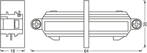 Ledvance Schienenverbinder schwarz TRACK #4058075764026