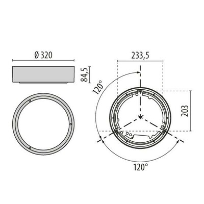 Performance in Light LED-Wand-/Deckenleuchte 3000K 30417290100