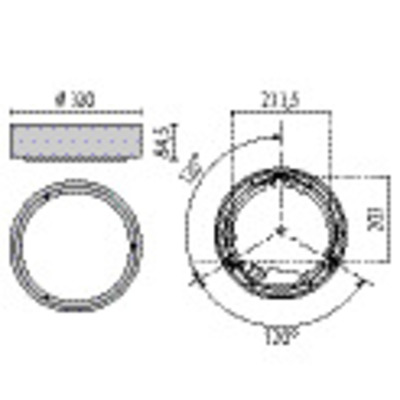 Performance in Light LED-Wand-/Deckenleuchte 3000K 30417290100