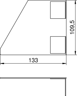 OBO Bettermann Vertr Endstück rechts, f.Pultkanal GEK-SER133110RW