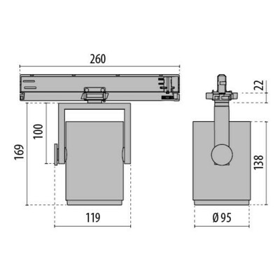 Performance in Light LED-Stromschienenstrahler 4000K 3108537