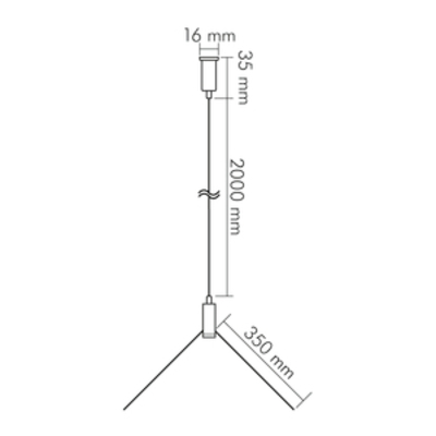 Nobile Y-Seilabhängung uni 2m Set 1560739800