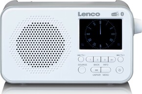 LENCO DAB+ Taschenradio portable,Akku,BT PDR-036WH