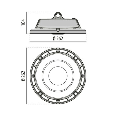 Performance in Light LED-Hallenpendelleuchte 4000K, dimm 1-10V 3111274