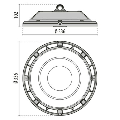 Performance in Light LED-Hallenpendelleuchte 4000K, dimm 1-10V 3111276