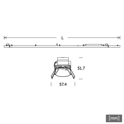 LTS Licht&Leuchten LED-Lichteinsatz 830, DALI LK-L 0701083009851D